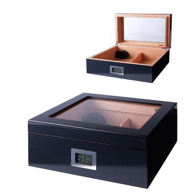 Angelo Υγραντήρας Πούρων Ξύλινος - Ανθρακί